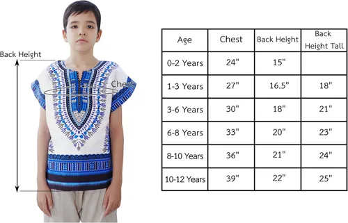 Vista 4 de RaanPahMuang - Camisa de algodón unisex con coloridos estampados africanos Dashiki