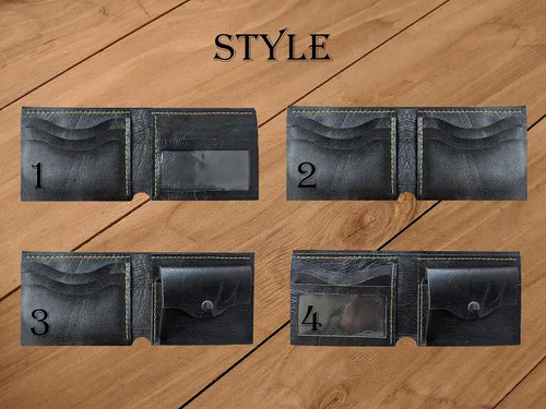 Vista 6 de Men's 3D Genuine Leather Wallet, Hand-Carved, Hand-Painted, Leather Carving, Custom wallet, Personalized wallet, Joker, Heath Ledger, Why so Serious