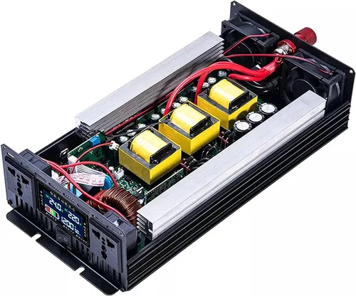 Vista 8 de Inversor de corriente de onda sinusoidal de 5000 W, 12 V/24 V/48 V/60 V CC a 220 V CA con pantalla LCD para RV/camión/coche/emergencia/solar
