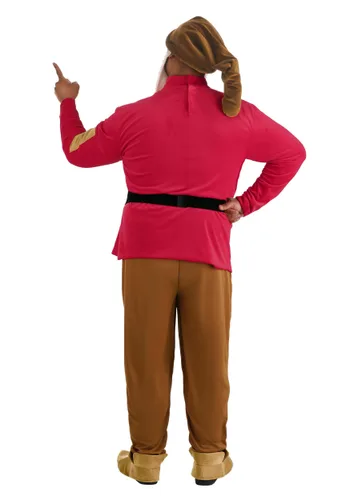 Vista 2 de Disfraz Talla Plus Adulta de Enano Gruñón de Blancanieves de Disney Multicolor
