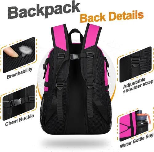 Vista 34 de Goloni Mochila de fútbol,Mochila de baloncesto con compartimento para pelotas y compartimento para zapatos,Mochila para baloncesto,Fútbol
