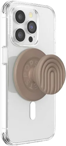 Vista 8 de PopSockets Agarre de teléfono para MagSafe con soporte, soporte magnético, parte superior intercambiable, sujeción segura para fundas MagSafe