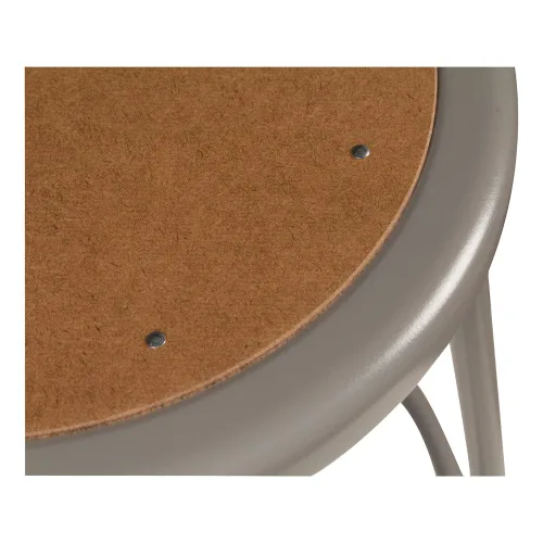 Vista 2 de Learniture Taburete de laboratorio de metal de altura ajustable resistente, gris, 24 pulgadas NOR-TY-538A-24-4 (paquete de 4)