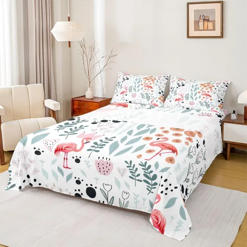 Vista 22 de Erosebridal Juego de sábanas de animales de la selva para niñas y niños, juego de sábanas de safari salvaje con diseño de elefante, oso, tigre