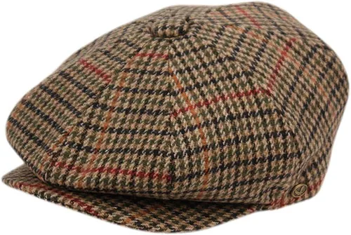 Vista 27 de Hombres de lana Newsboy Cabbies Otoño Invierno Clásico Patchwork Plaid Apple Cap Golf Sombrero Multicolor