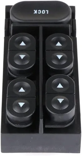 Vista 5 de Interruptor de elevalunas eléctrico delantero izquierdo compatible con Ford para F-350 1994-1997 para Ford para Tempo 1990-1994, interruptor