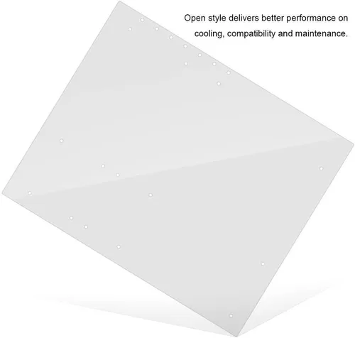 Vista 5 de Marco acrílico de 0.157 in transparente de moda DIY Base Soporte adecuado para barra madre ATX, puede acomodar marco abierto de PC de alto