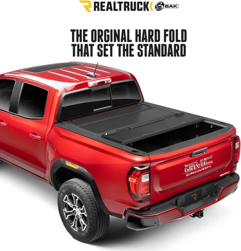 Vista 2 de RealTruck BAK BAKFlip G2 - Funda rígida plegable para cama de camioneta 226406 Se adapta a Toyota Tacoma 2005-2015 con sistema de pista OE, cama