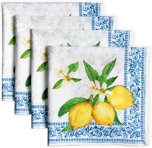 Vista 51 de Maison d' Hermine Juego de 4 servilletas de tela 100% algodón, suaves y duraderas, servilletas cuadradas reutilizables para uso diario, lavables