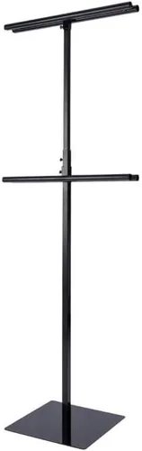 Vista 2 de SSWBasics Soporte ajustable de metal negro - Negro