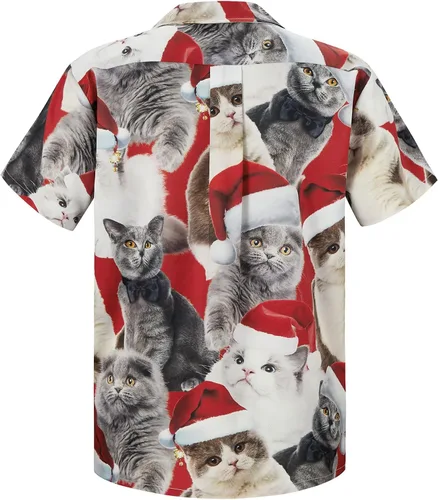 Vista 105 de Camisa hawaiana para hombre, con estampado floral, cómoda, con botones, casual, manga corta, ropa de playa para hombre