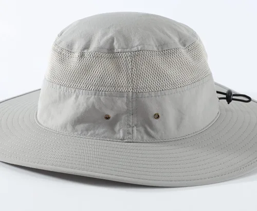 Vista 5 de Home Prefer - Sombrero para hombre con protección solar UPF 50+ de ala ancha y sombrero para pesca resistente al viento