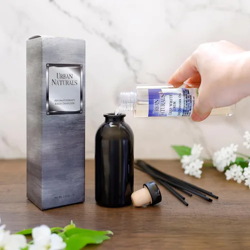 Vista 4 de Urban Naturals Amber & Lavender - Juego de difusor con varillas aromáticas Colección de aromaterapia (Awaken + Renew) Mind & Body Ambientador