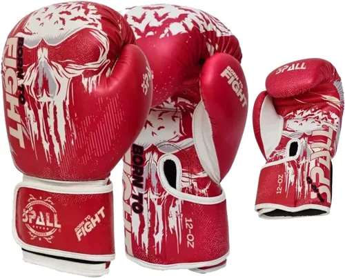 Vista 6 de Boxing Gloves for Men & Women - Pro Training Sparring Punching Gloves - Muay Thai MMA, Kickboxing Heavy Bag Workout Leather Boxing Gloves Negro