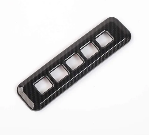 Vista 7 de Keptrim para F150 ABS Pilar de fibra de carbono cerradura de puerta Contraseña Trim para Ford F150 2014-2020, 1 unidad