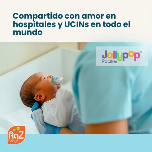 Vista 2 de jollypop Baby Pacifier, sin perfume, Azul
