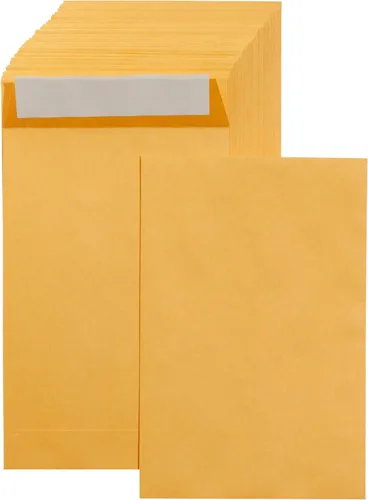 Vista 22 de Amazon Basics - Sobres para envíos de catálogo, cierre adhesivo, 6 x 9 pulgadas, marrón kraft, paquete de 500