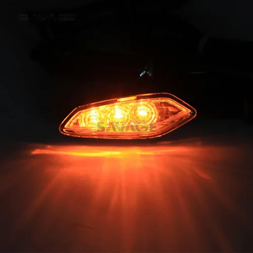 Vista 4 de Humo LED luz intermitente indicador para MT-01 MT03 MT07 MT09 Tracer 9 900/GT Tenere 700 XSR 155 FZ6 motocicleta intermitente lámpara