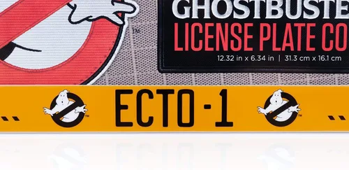 Vista 2 de Ghostbusters ECTO-1 - Marco de matrícula para automóviles My Other Ride Is ECTO-1 Marco oficial de placa de automóvil Ghostbusters Serie