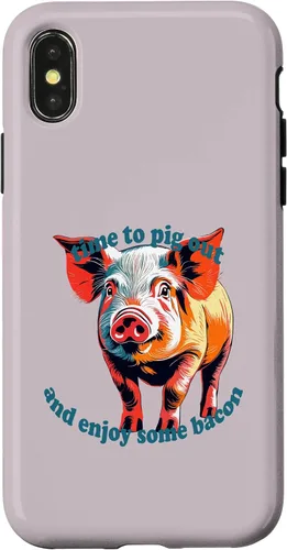 Vista 4 de iPhone 15 Time To Pig Out on National Pig Day Case