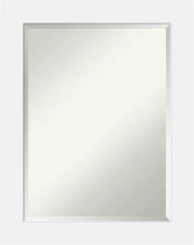 Vista 9 de Amanti Art Espejo de baño de madera, espejo de pared negro Corvino para usar como espejo de tocador de baño sobre el fregadero (35 x 45 pulgadas)