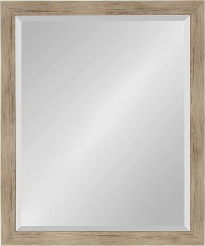 Vista 11 de DesignOvation Beatrice - Espejo de pared rectangular decorativo enmarcado, 21 x 27 pulgadas, marrón rústico, espejo rectangular de tocador para uso