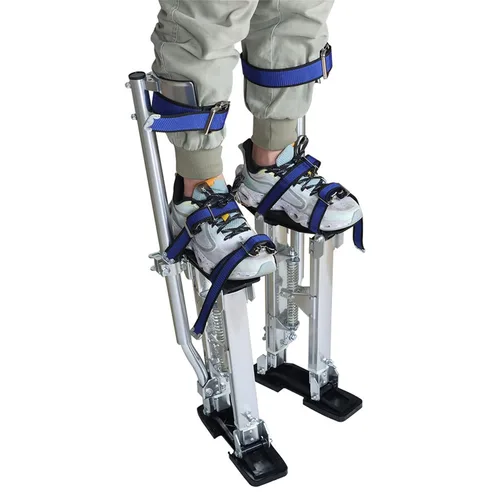 Vista 5 de waltyotur 18-30 pulgadas Drywall Stilts Grade Ajustable Auminum Tool Stilt para pintar o limpiar - Plata