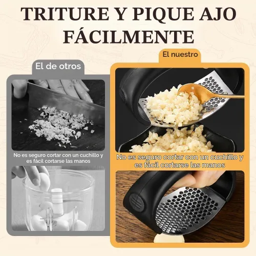 Vista 4 de Balancín de prensa de ajo 2027, trituradora manual de ajo y picadora