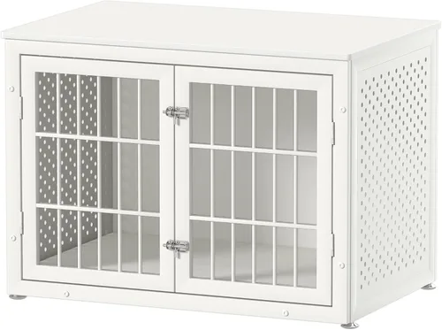 Vista 21 de rehomerance Jaula/Mueble de Servicio Pesado de 26" para Perros Pequeños, Perrera de Metal para Perros con Alta Ansiedad, Jaula para Mascotas a