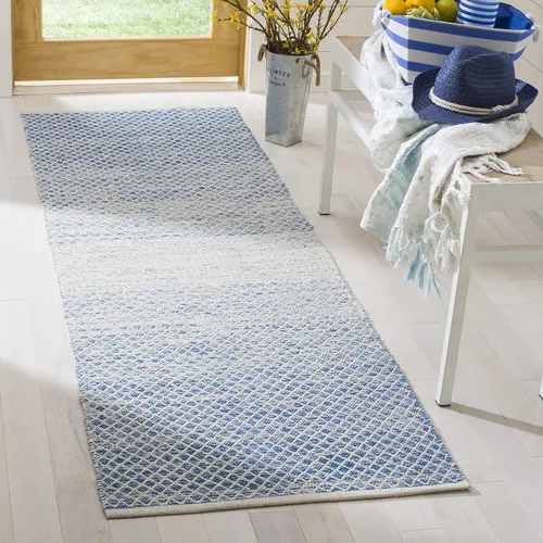 Vista 5 de SAFAVIEH Montauk Collection - Alfombra decorativa de 2 pies 3 pulgadas x 5 pies, color beige y marfil, algodón hecho a mano, ideal para zonas