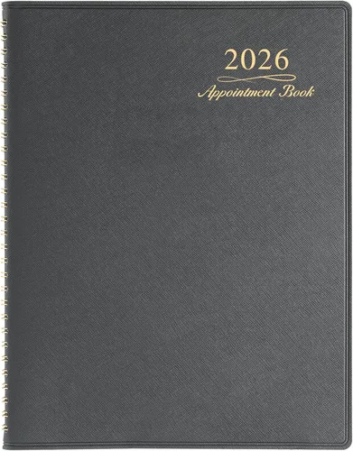 Vista 8 de Agenda y planificador 2026 - Agenda semanal de citas 2026, enero - diciembre 2026, 21 x 29 cm, planificador diario/por hora con pestañas, 15 Azul