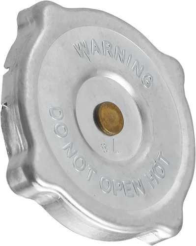 Vista 2 de Unifizz Tapa de recuperación de depósito de refrigerante del radiador 6L8617 Cubierta de tono plateado de acero inoxidable para oruga