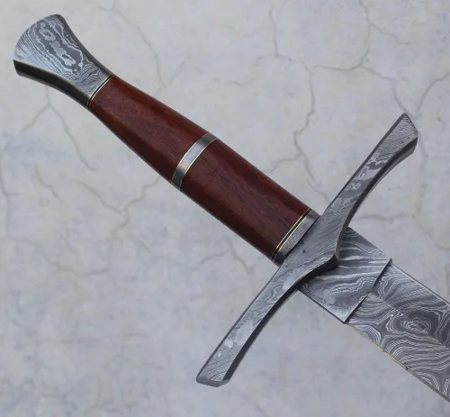 Vista 5 de Exclusivo legendario Damascus SteelSwordDaggerGladious Espada 37 Espada larga y completa, gris