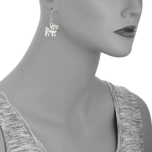Vista 2 de PammyJ Joyas para perros - Pendientes colgantes