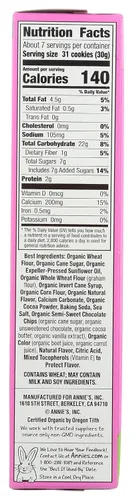 Vista 161 de Annie's Organic Chocolate Bunny Graham Snacks, 7.5 onzas