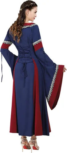 Vista 97 de Kranchungel - Vestidos renacentistas de estilo medieval/irlandés/campesino para mujer; disfraz de hada, para bailes