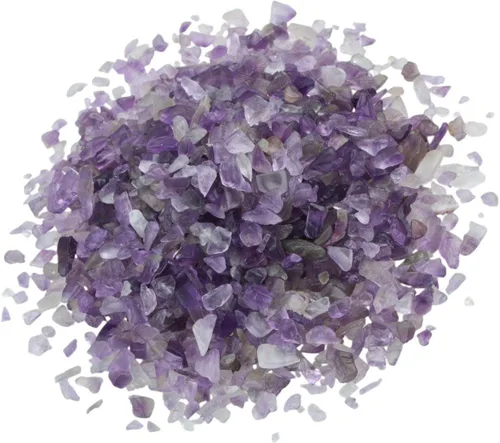 Vista 5 de SUNYIK Paquete de 2 almohadas de cristal de chakras de turmalina negra y amatista, raíz y chakra del tercer ojo para curar reiki, 0.5 libras