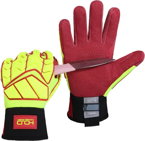 Vista 17 de HANDLANDY Anti Vibration Gloves, SBR Padding, TPR Protector, Mechanic Work Gloves