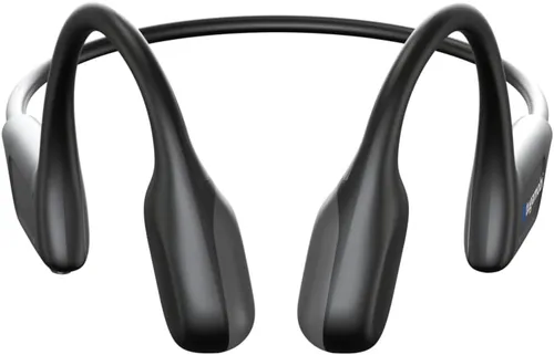 Vista 2 de SA04 - Auriculares deportivos inalámbricos Bluetooth ligeros de conducción ósea negra, con micrófonos, resistentes al sudor, impermeables