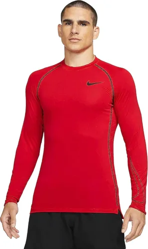 Vista 6 de Nike Pro Dri-FIT - Camiseta de entrenamiento de manga larga y ajuste ajustado para hombre Negro