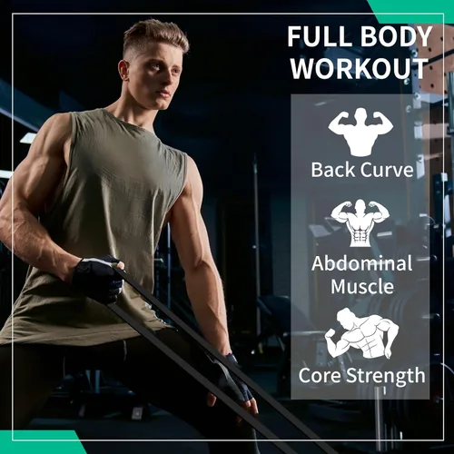 Vista 5 de Juego de 12 bandas de resistencia, asistencia para dominadas, entrenamiento de fuerza y terapia física para gimnasio en casa Bandas de bucle