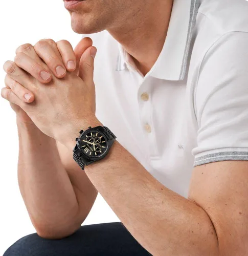 Vista 5 de Michael Kors - Reloj cronógrafo Lexington de acero inoxidable