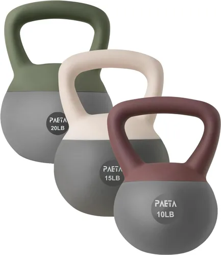 Vista 9 de PAETA Pesa rusa suave para fitness en casa – Agarre antideslizante y diseño de mango ancho, juego de pesa rusa suave, impacto suave y amigable