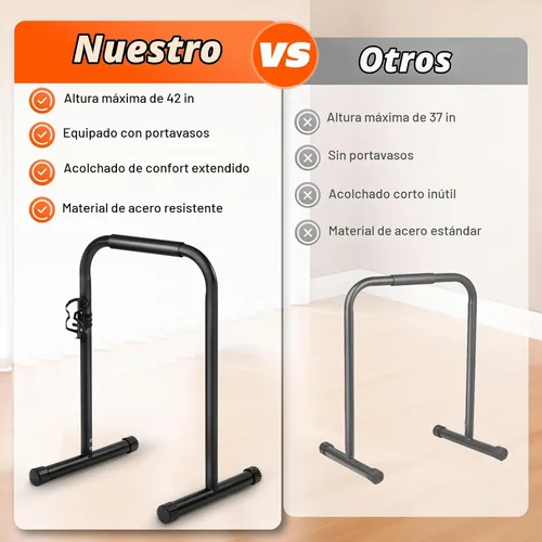 Vista 4 de Walking Pad Handle Bar Only, Suitable for Walking Pad up to 19.7" Wide, Adjustable Treadmill Handlebar Height from 34" to 42", Tall People Friendly