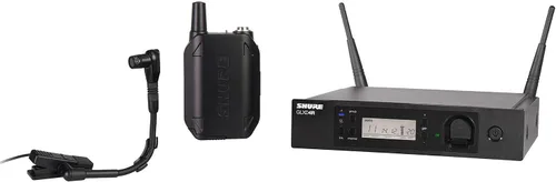 Vista 10 de Shure GLXD14R+/B98 Sistema de micrófono inalámbrico digital de doble banda para latón, viento de madera, percusión: duración de la batería de 12