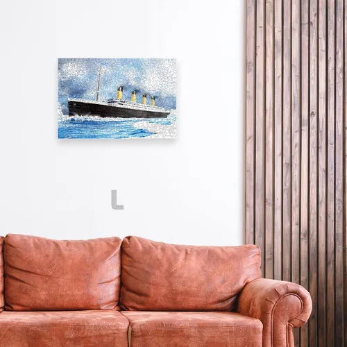 Vista 6 de WOODEN.CITY Titanic - Rompecabezas de madera para adultos, 500 piezas, 14,75 x 10 pulgadas, rompecabezas de la película de los años 90, fabricado
