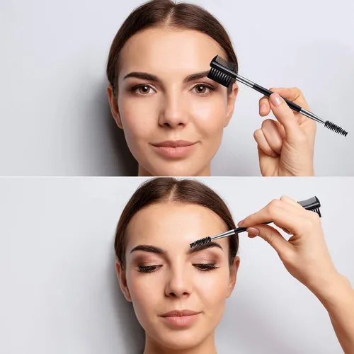 Vista 3 de Patelai - 3 cepillos para cejas, separador de peine de pestañas, 3 moldeadores de pestañas de cabeza y cepillo de cejas, peine doble, herramienta