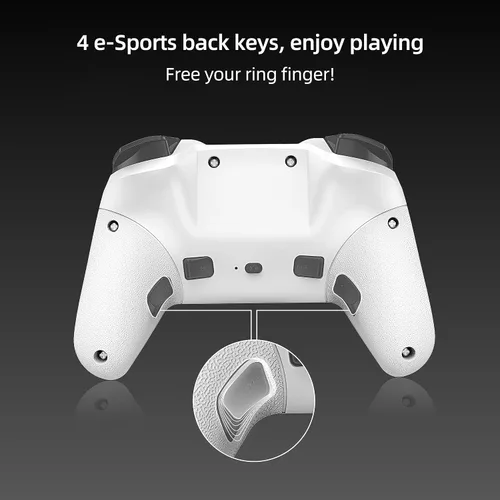 Vista 15 de MOGEMYTH Switch Controller, with Dual Vibration and 6-Axis Gyro, BT Controller for iPhone/Android/Switch and Windows 7/8/10/11,wireless controller pc