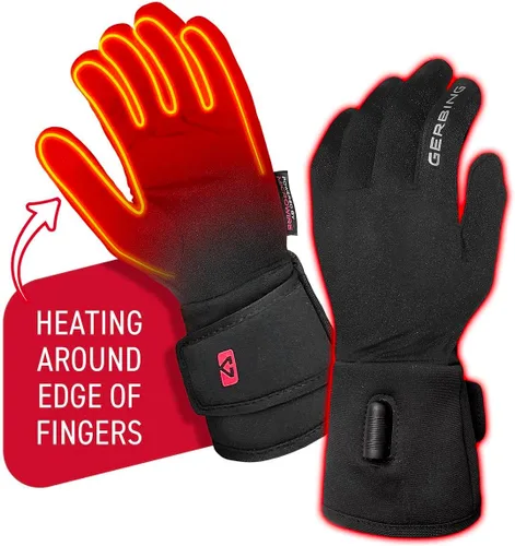 Vista 5 de Gerbing Forros de Guantes de Motocicleta con Calefacción de 12V, Guantes Calentadores de Manos para Conducir en Clima Frío de Invierno - Hasta 135°F