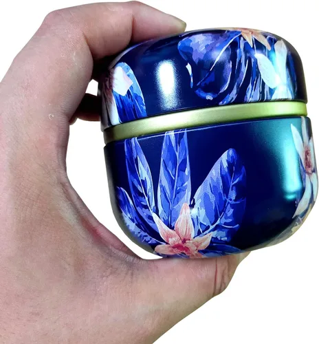 Vista 2 de Topwon Estuche de polvo de 3.15 pulgadas con soplo, sin BPA, contenedor de polvo de felpa esponjosa, caja de polvo seco suelto para el cuerpo